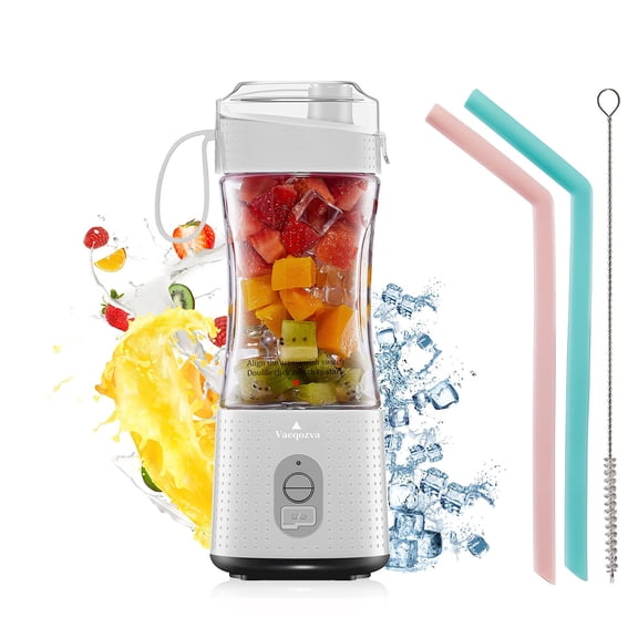 Vaeqozva Portable Blender USB Rechargeable Personal Mixer Fruit Mini Blender for Smoothie, Fruit Juice, Protein Shake, Milk Shakes Y101