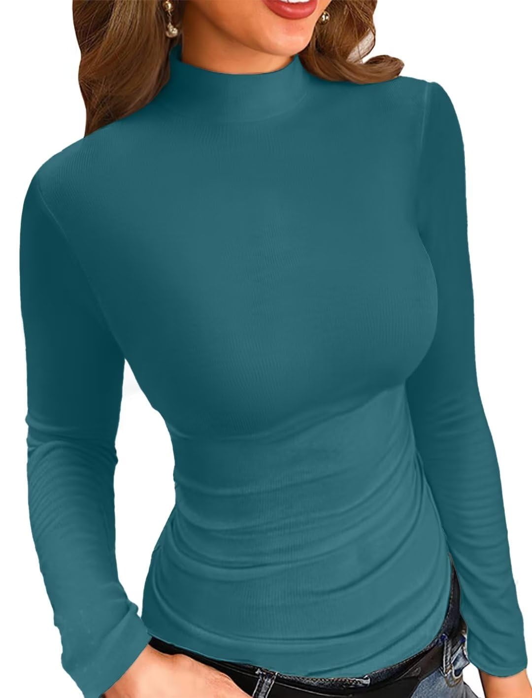 Beopjesk Women's 'Thankful Blessed' Graphic Long Sleeve Shirt - Casual Fall & Thanksgiving Top - View #3