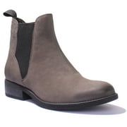 Vagabond Cary Women's Classic Nubuck Leather Ankle Boot In Dark Grey Size 6
