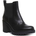 thumbnail image 1 of Vagabond Grace Women's Block Heel Slip On Leather Chelsea Boot In Black Size 6, 1 of 6