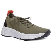 Vagabond Quincy Men's Lace Up Sneakers In Olive Size 7