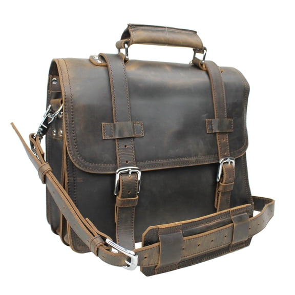 Vagarant Traveler 16" 3-tier Pro Leather Briefcase L63.DV