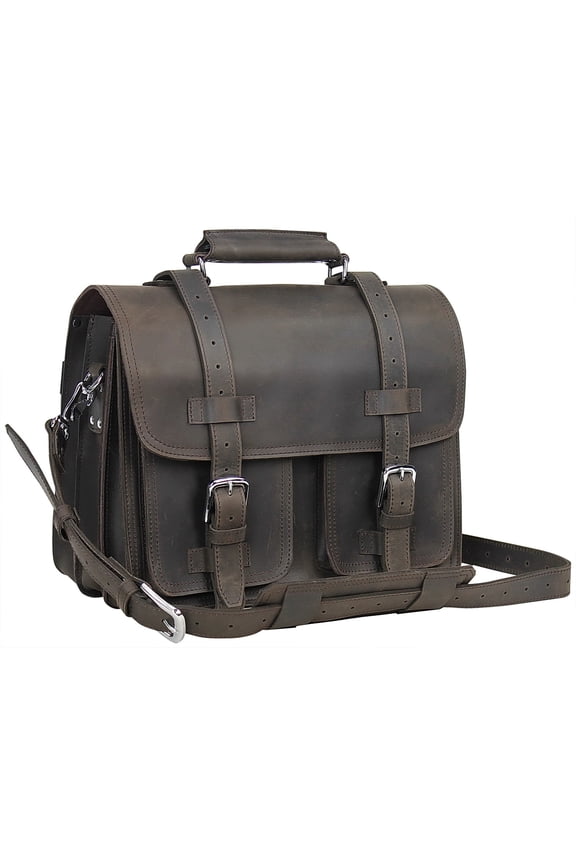 16" C.E.O.Heavy Duty Classic Leather Briefcase Laptop Bag (Heavy 9LB) L02.DS