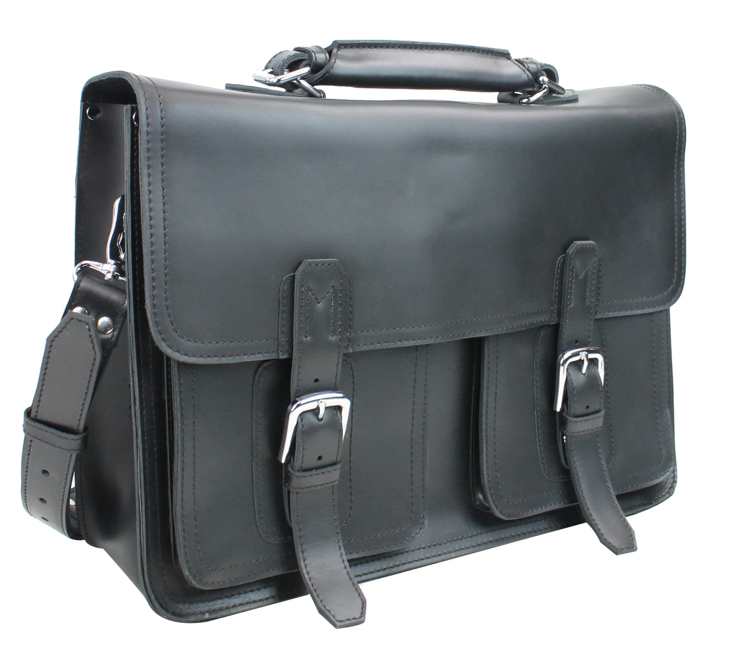 Vagarant Traveler 17" MacBook Pro - 18" Leather Briefcase LB01.BLK