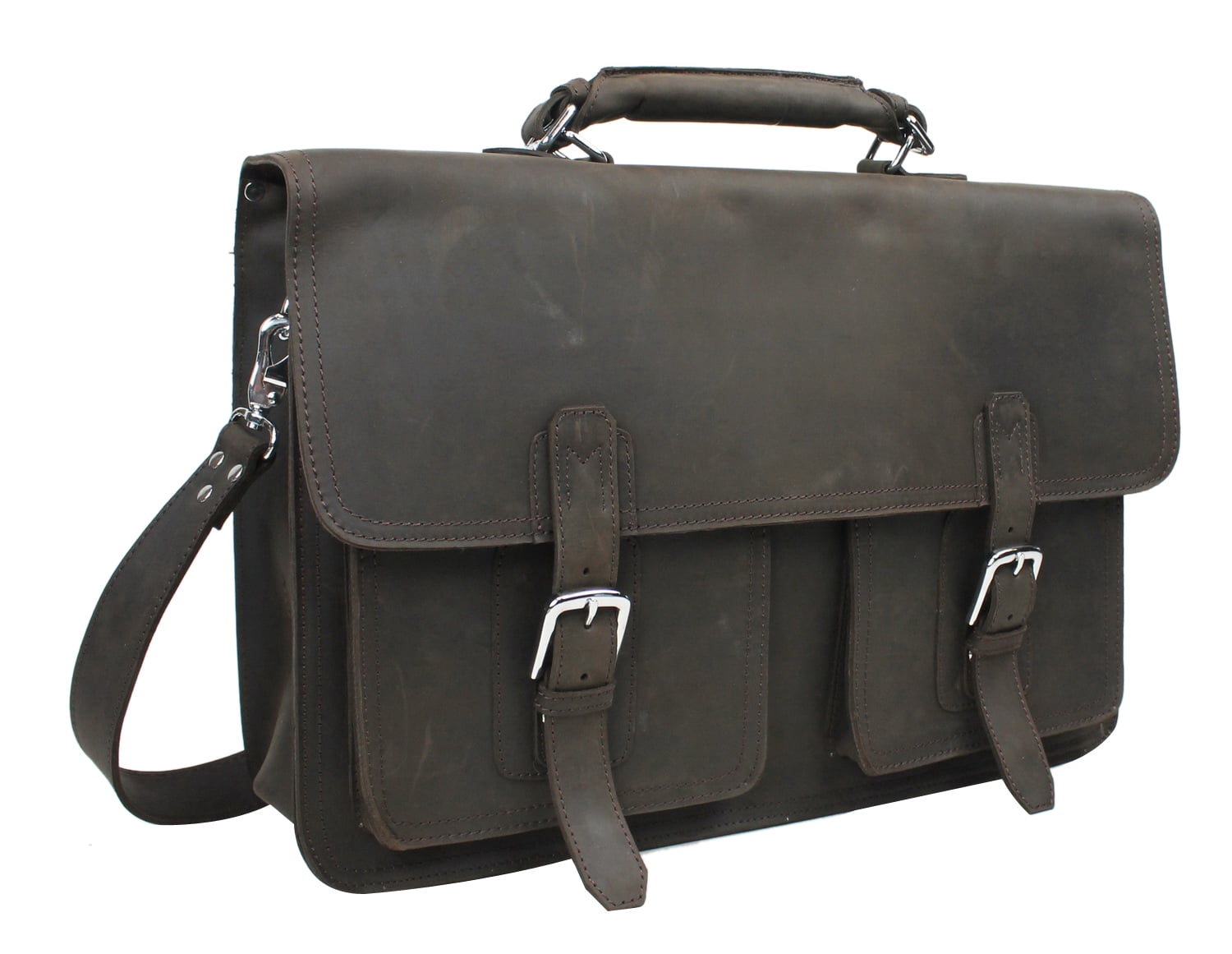 Vagarant Traveler 17" MacBook Pro - 18" Leather Briefcase LB01.DB