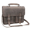 thumbnail image 1 of Vagarant Traveler 20" Super Large Full Grain Leather Briefcase LB08.DS, 1 of 3