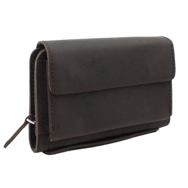 Vagarant Traveler 8.5" Cowhide Leather Large Clutch Bag LH02.DB
