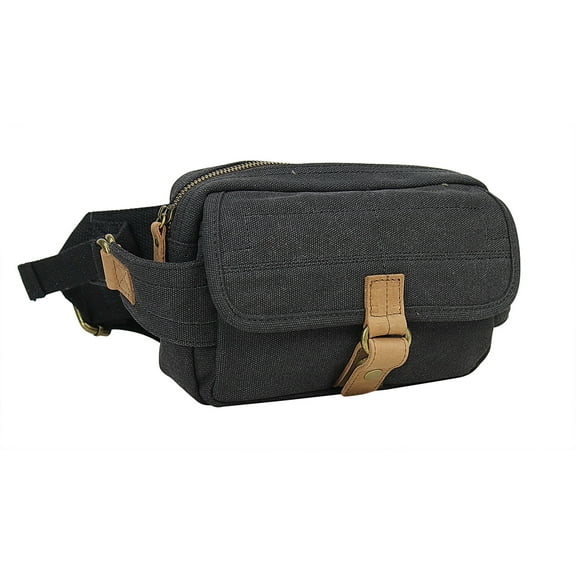 Vagarant Traveler 8" Small Stylish Canvas Waist Bag C85.GRY