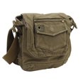 thumbnail image 1 of Vagarant Traveler 8" Tall Small Canvas Slim Sling Shoulder Bag C93.GRN, 1 of 3