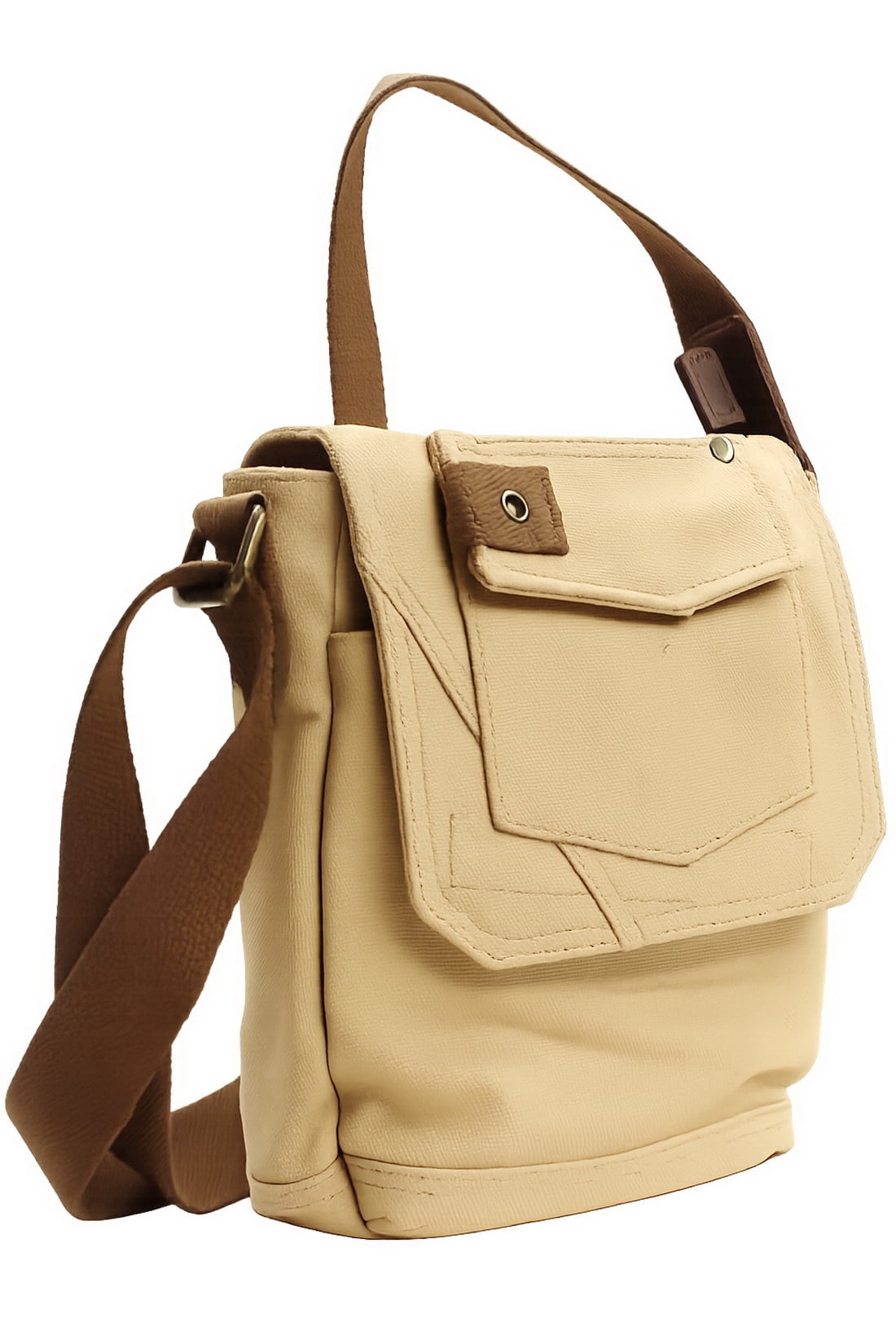 Vagarant Traveler 8" Tall Small Canvas Slim Sling Shoulder Bag C93.KK