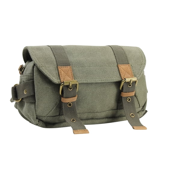 Vagarant Traveler 9" Stylish Canvas Waist Fanny Pack C82.GRN