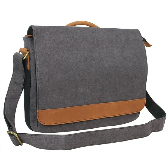 Vagarant Traveler Casual Style Canvas Laptop Messenger Bag CM56.GRY