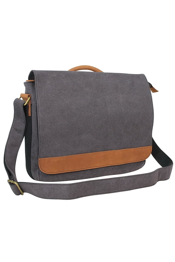 Casual Style Canvas Laptop Messenger Bag CM56.GRY