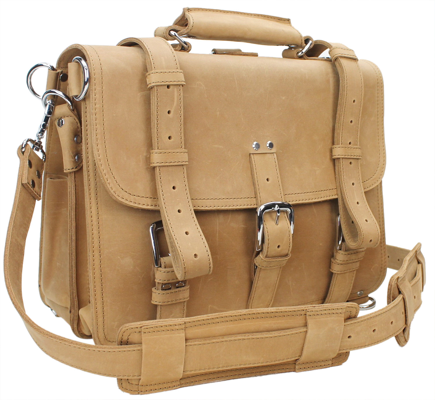 Vagarant Traveler Classic 16" Large Leather Briefcase Laptop Bag L09.NB