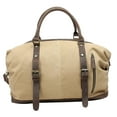 thumbnail image 1 of Vagarant Traveler Classic Antique Sytle Cotton Canvas Medium Duffle GYM Bag C75.KK, 1 of 3