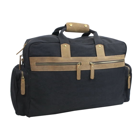 Vagarant Traveler Classic Large Canvas Duffle Travel Bag CD04.BLK