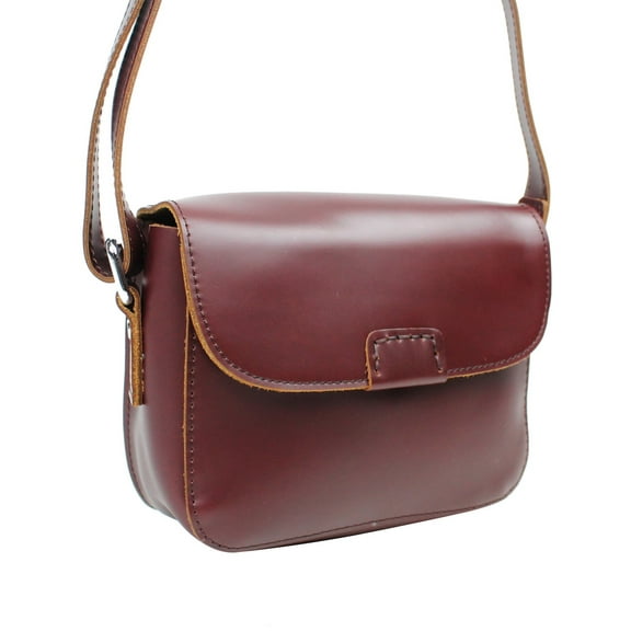 Vagarant Traveler Classic Unique Full Grain Leather Shoulder Bag LS50.RB