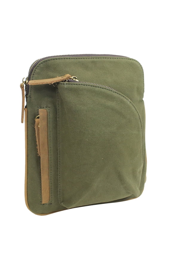 Cotton Canvas Chest Pack Travel Bag CK92.GRN