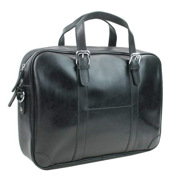 Vagarant Traveler Cowhide Leather Casual Laptop Bag L24.BLK