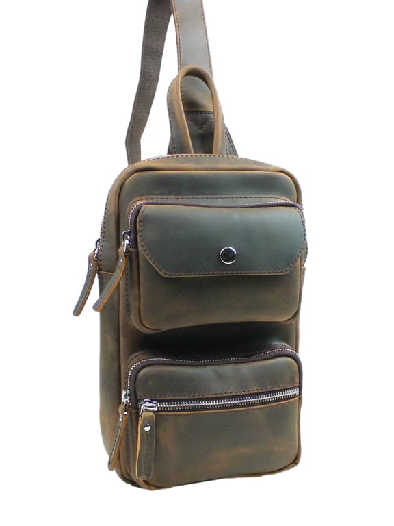 Cowhide Leather Chest Pack Travel Companion LK15.DB