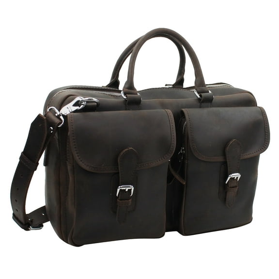 Vagarant Traveler Cowhide Leather Duffle Gym Travel Tote L27.DB