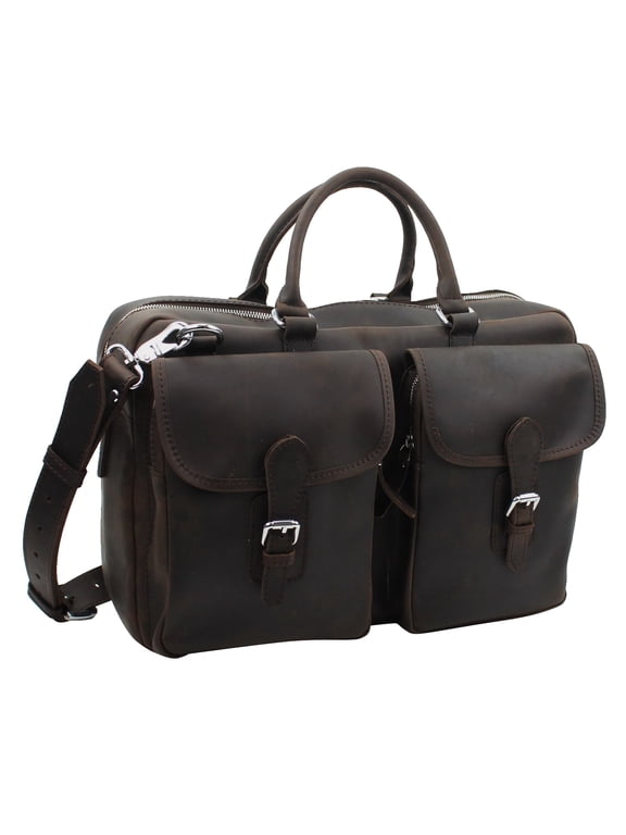 Cowhide Leather Duffle Gym Travel Tote L27.DB