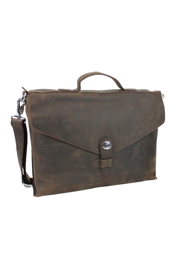 Cowhide Leather Slim Messenger Bag LM17.DB
