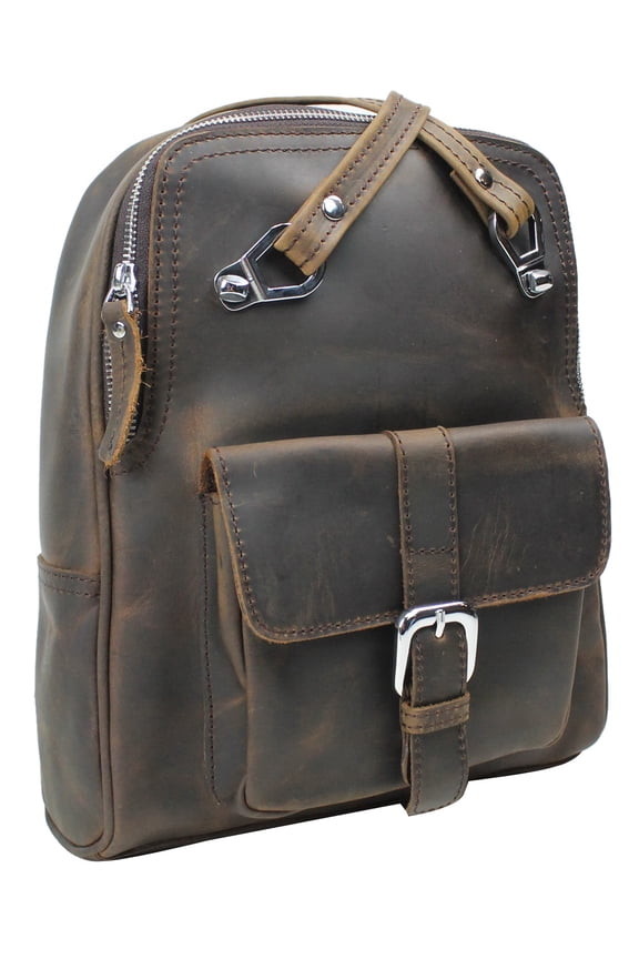 Full Grain Cowhide Leather Backpack LK13.DB