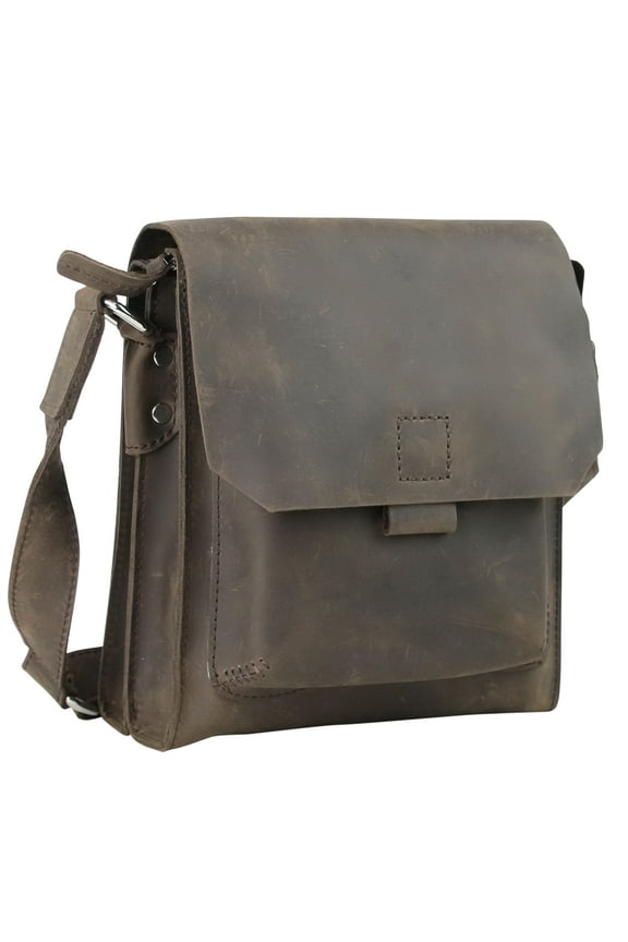 Full Grain Leather Casual Messenger Shoulder Bag LS63.DS