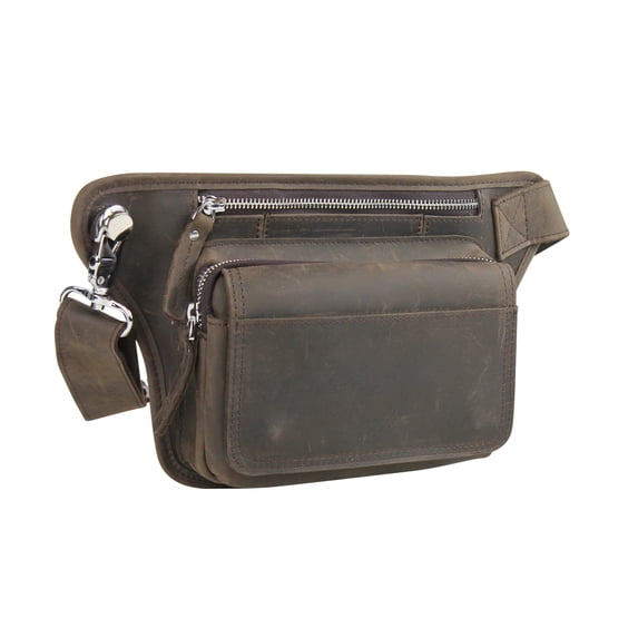 Vagarant Traveler Full Grain Leather Fanny Pack Waist Bag LW15.DS