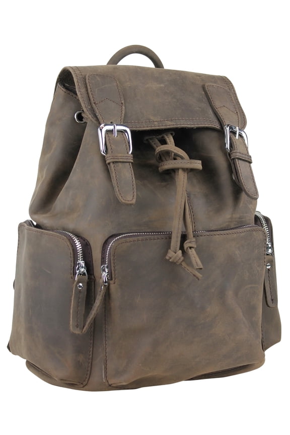 Full Grain Leather Medium Backpack LK19.DS