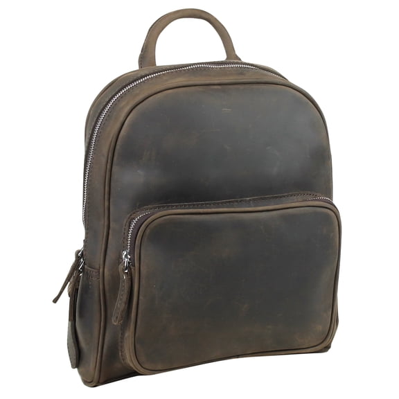 Vagarant Traveler Full Grain Leather Medium Small Backpack LK23.DS