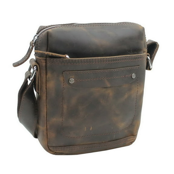 Vagarant Traveler Full Grain Leather Shoulder Bag L76.DB