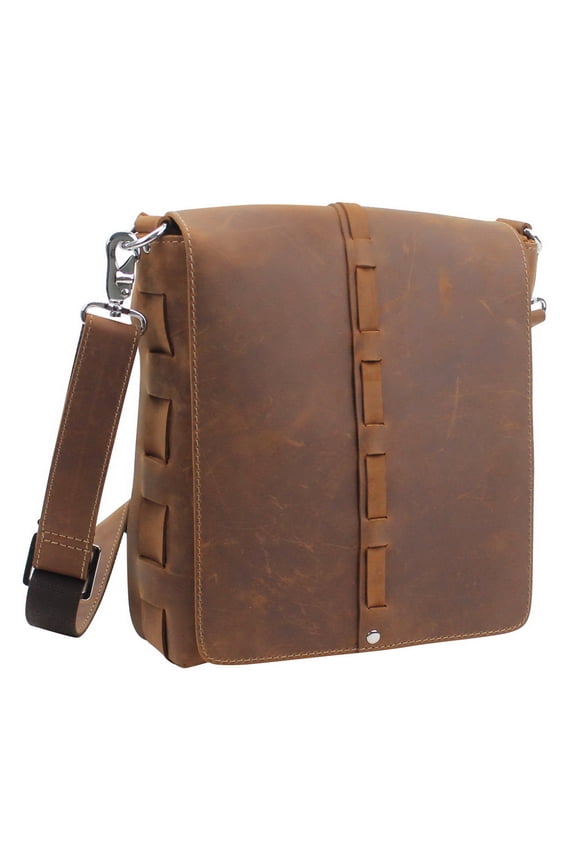 Fully Handmade Leather Messenger Bag L20.VB