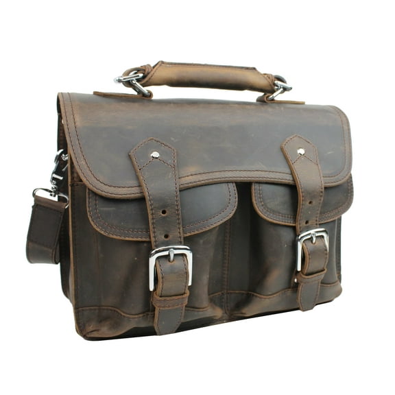 Vagarant Traveler Leather Briefcase Laptop Bag L40.DB