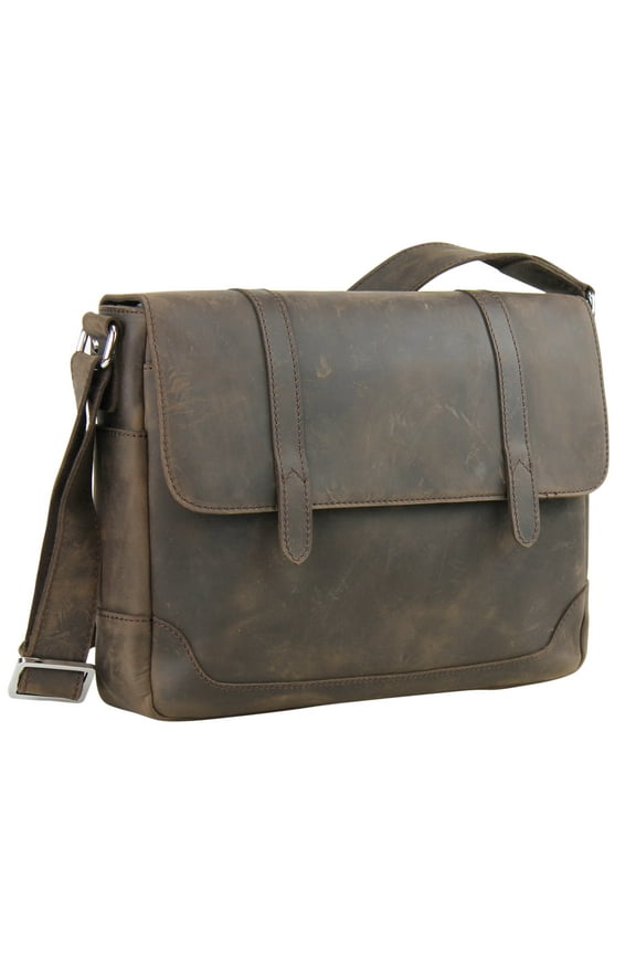 Medium Full Grain Leather Messenger Bag LM32.DS