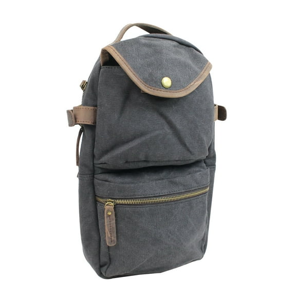 Vagarant Traveler Slim Long Shape Cotton Canvas Laptop Bag CK06.GRY