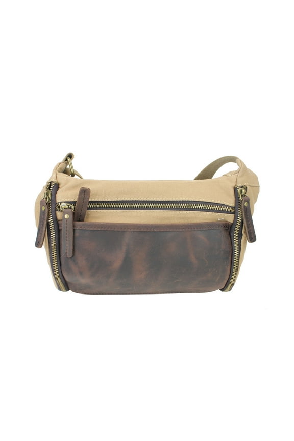 Stylish Canvas Leather Shoulder Bag CS02.KK