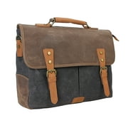 Vagarant Traveler Vintage Cotton Wax Canvas Laptop Messenger Bag CM19.GRY