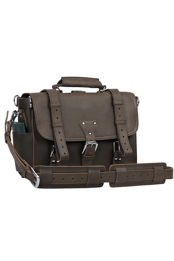 Vintage Industry 16" Full Grain Leather Briefcase Laptop LB16.CB