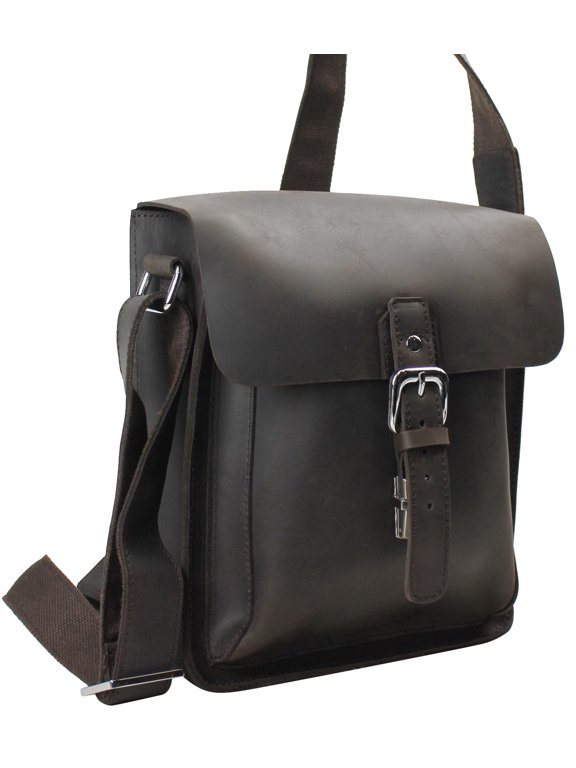 Vintage Industry Full Grain Leather 11" Shoulder Messenger Bag LM37.DB