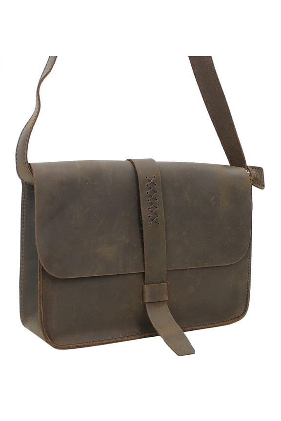 Vintage Leather Full Grain Shoulder Messenger Bag LS39.DS