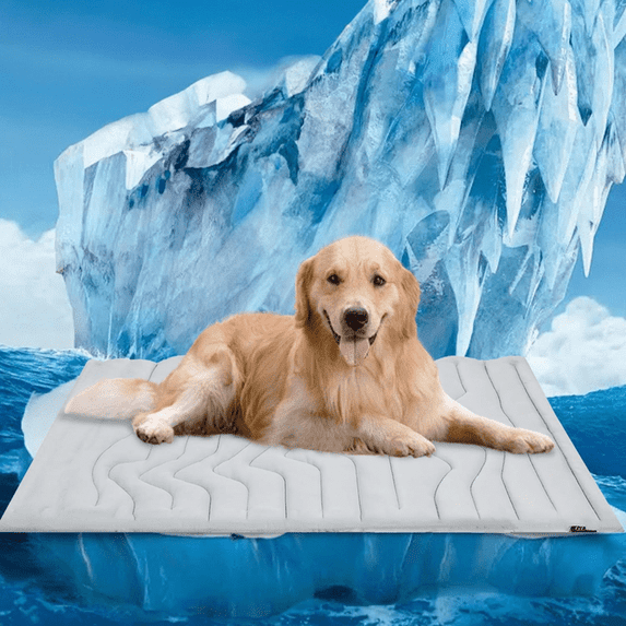 Vagascape Cooling Pet Mat – No-Gel Breathable Pad for Dogs & Cats, Washable Crate Bed, Large