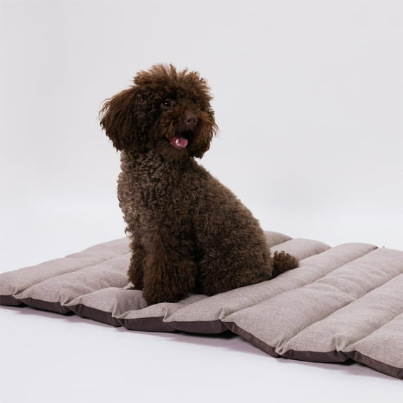 Vagascape Outdoor Dog Bed for Large Dogs Travel Dog Bed for Summer Camping Dog Bed Outdoor Pet Bed, Waterproof, Machine Washable, Portable, Suitable for Outdoor/Sofa/Car Seat/Floor(Orange, 48"x36")
