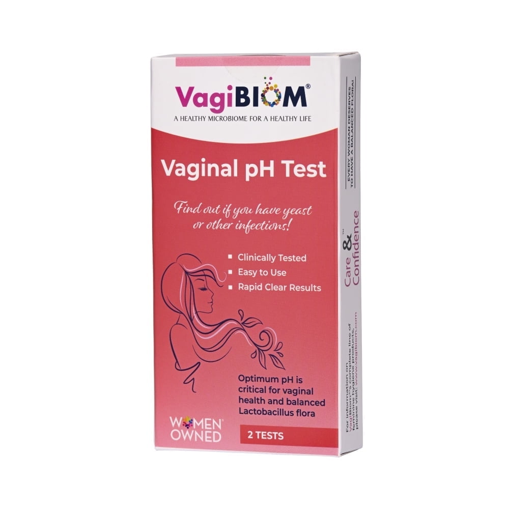 Biom Probiotics Feminine pH Balance Home Test Kit for Women, 2 Count