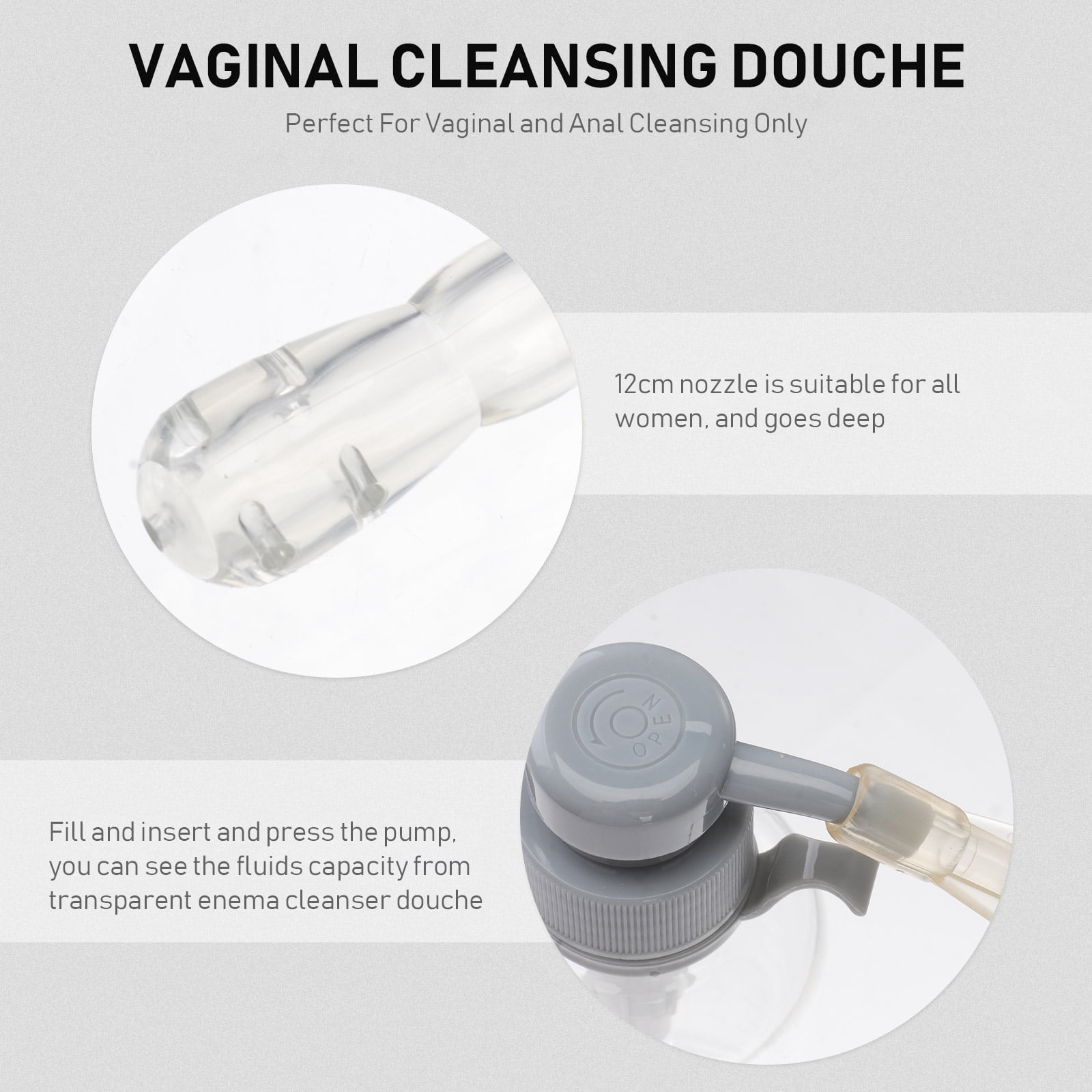 Vaginal Cleaner Vagina Cleaning Kit Reusable Manual Pressure Enemas