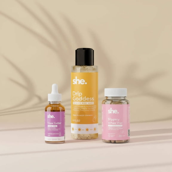 Vaginal Dryness & Intimate Care Bundle for Moisture, pH & Glow | Date Night Bundle