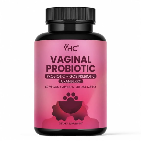 Vaginal Probiotics for Women - pH Balance, Healthy Vaginal Odor & Vaginal Flora Support, Yeast Balance & Feminine Health, Women Probiotics and Prebiotics with Lactobacillus, Immune Support - 60CT