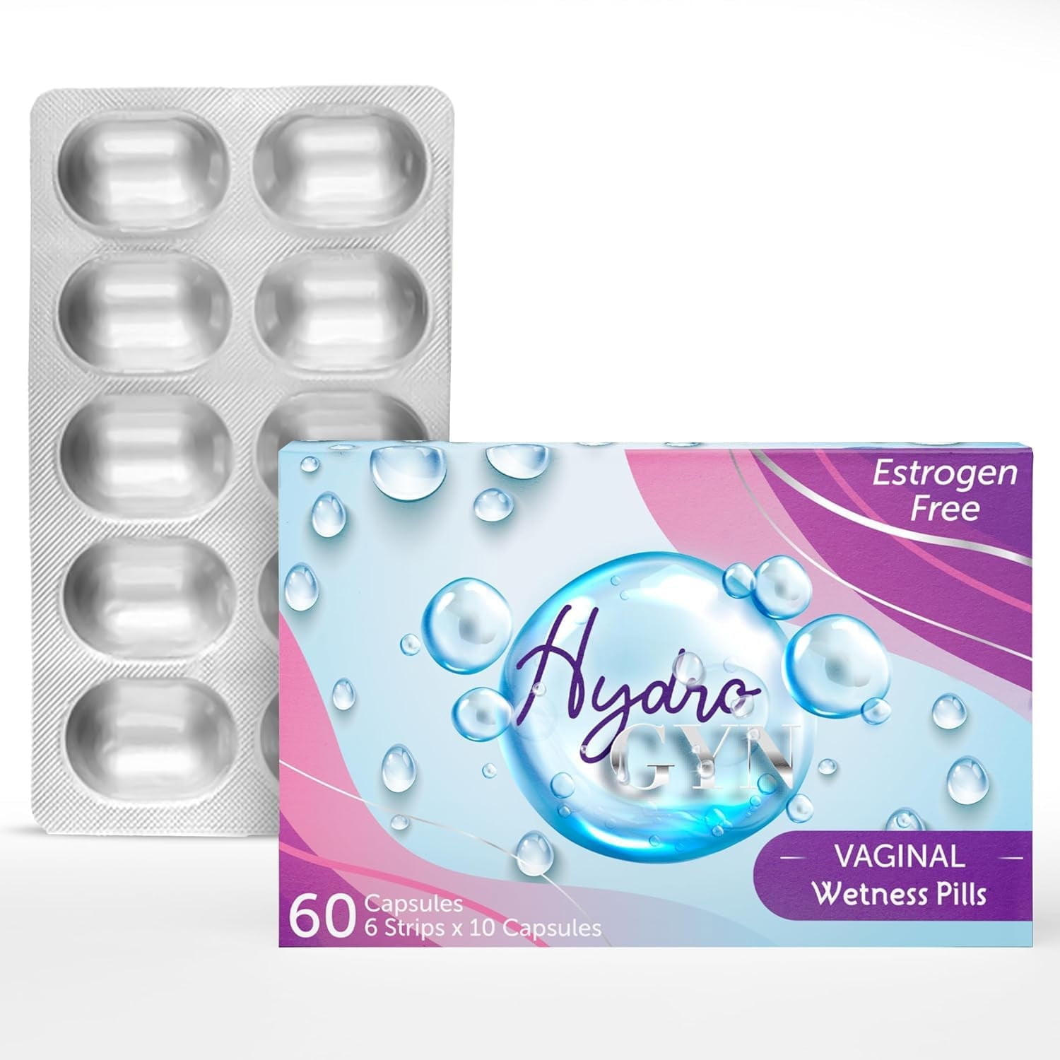 Vaginal Wetness Pills - pH Balance Oral Pills for Vaginal Moisture, Dryness, Itching Relief, Natural Estrogen Supplement for Women Vaginal Moisture
