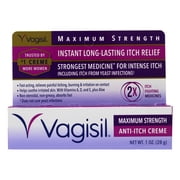 Vagisil Anti-Itch Creme Long Lasting Itch Relief, Maximum Strength - 1 oz
